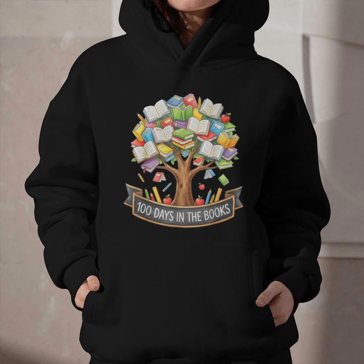 100 Days Of School In The Books Librarian Reading Teacher Graphic Youth Hoodie 100 Days Of School In The Books Librarian Reading Teacher Graphic Youth Hoodie