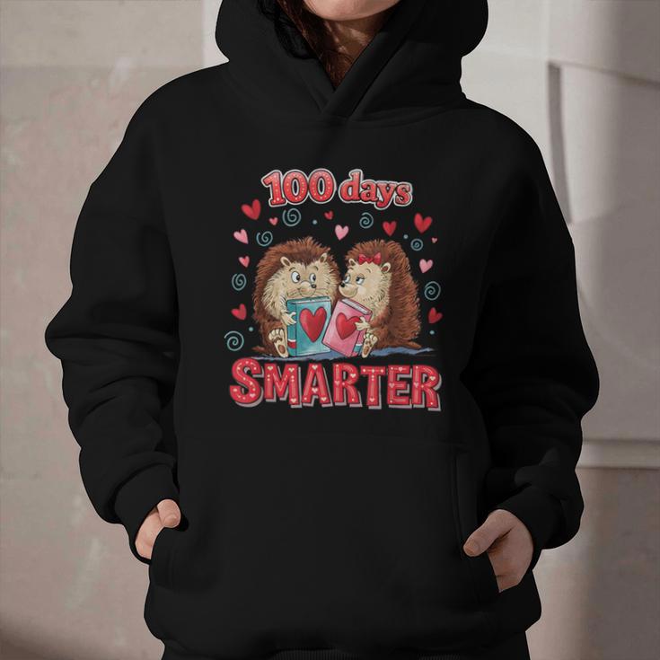 100 Days Smarter Shirt Cute Hedgehog Love Books School Tee Graphic Youth Hoodie 100 Days Smarter Shirt Cute Hedgehog Love Books School Tee Graphic Youth Hoodie