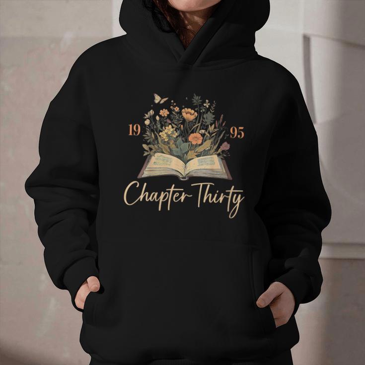 1995 Chapter Thirty 30th Birthday Wildflower Book 30 Yrs Old Graphic Youth Hoodie 1995 Chapter Thirty 30th Birthday Wildflower Book 30 Yrs Old Graphic Youth Hoodie