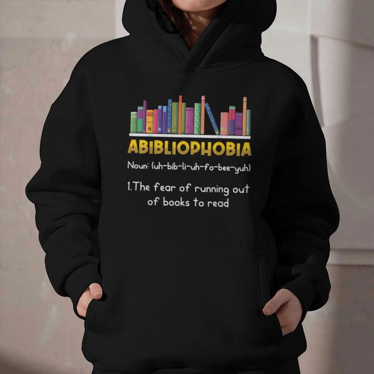 Abibliophobia Fear Of Running Out Of Books Read Book Graphic Youth Hoodie