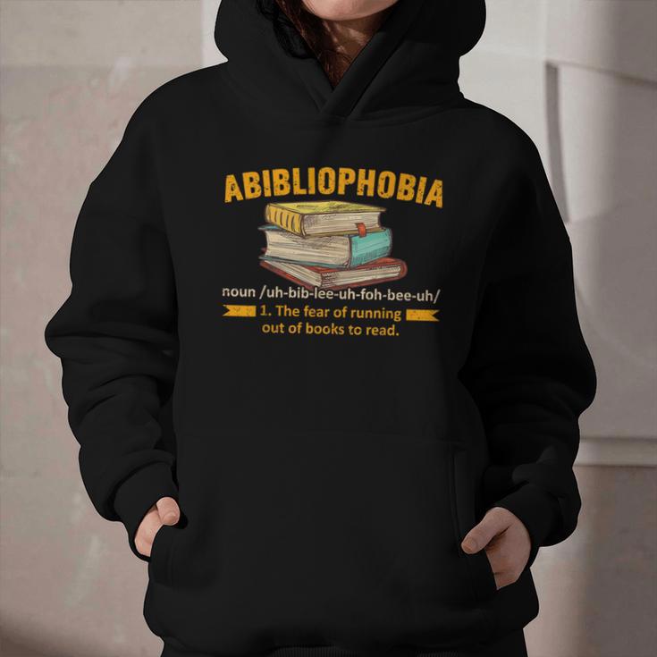 Abibliophobia Perfect For Young Book Lover Bookworm Reader Graphic Youth Hoodie