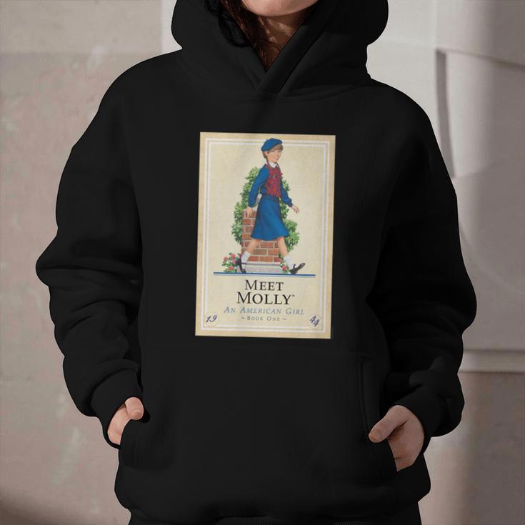 American Girl Meet Molly Book Cover Graphic Youth Hoodie