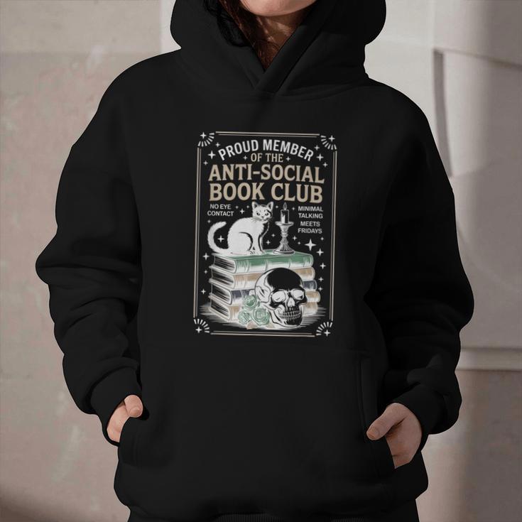 Anti-Social Book-Club Cat Graphic Graphic Youth Hoodie Anti-Social Book-Club Cat Graphic Graphic Youth Hoodie