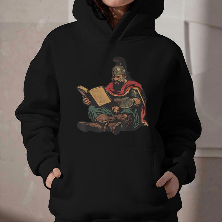 Attila The Hun Reading A Book Graphic Youth Hoodie