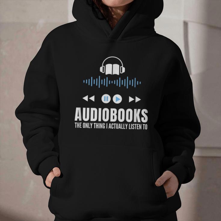 Audiobooks Listener Book Reading Lover Fun Graphic Youth Hoodie