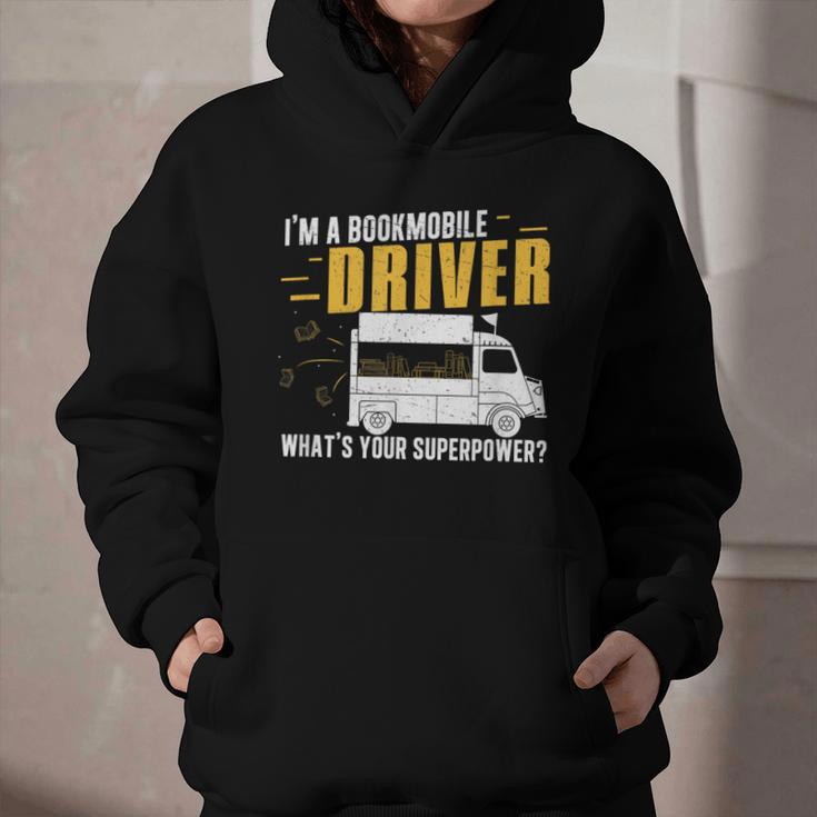 Awesome Bookmobile Driver What's Your Superpower Book Wagon Graphic Youth Hoodie Awesome Bookmobile Driver What's Your Superpower Book Wagon Graphic Youth Hoodie