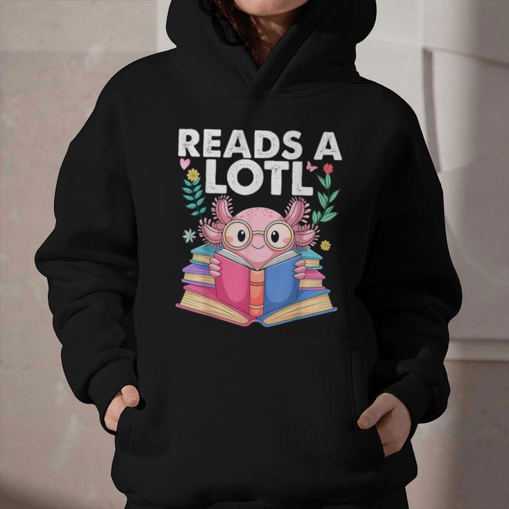 Axolotl Books Readsalotl Reading Bookworm Boys Girls Graphic Youth Hoodie