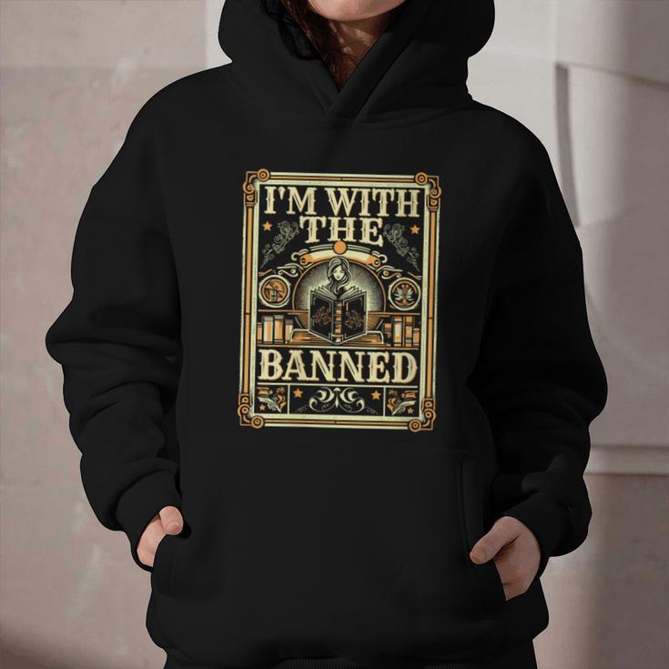Banned Books Librarian Book Readers I m With The Banned Graphic Youth Hoodie Banned Books Librarian Book Readers I m With The Banned Graphic Youth Hoodie