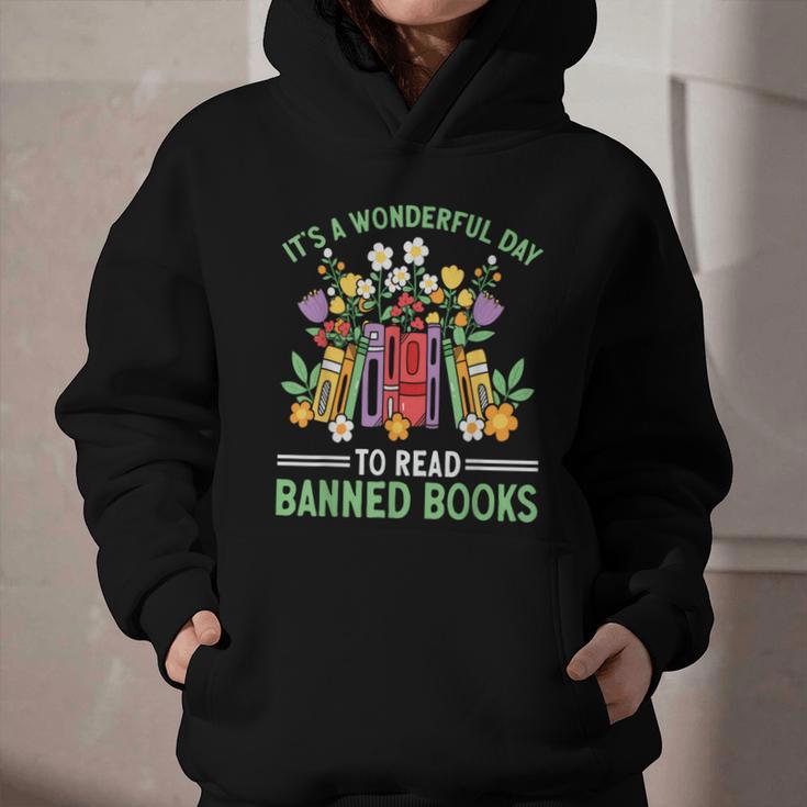Banned Books Week Librarian Reading Graphic Youth Hoodie