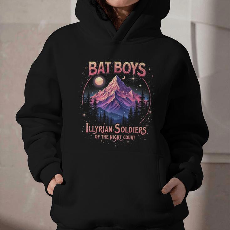 Bat Boys Night Court Mountain Nesta Bookworm ACOSF Bookish Graphic Youth Hoodie