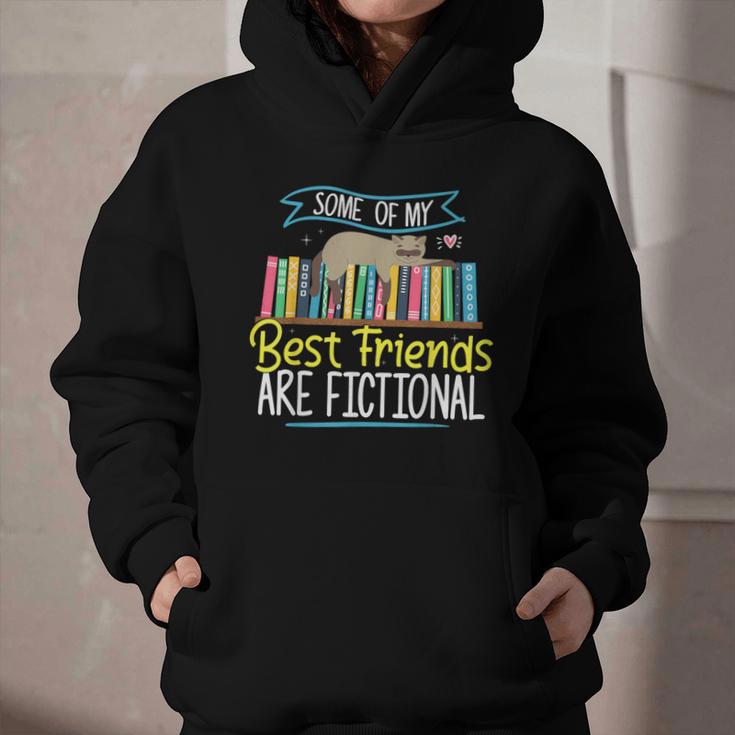 Some Of My Best Friends Are Fictional Book Lover Bookworm Graphic Youth Hoodie Some Of My Best Friends Are Fictional Book Lover Bookworm Graphic Youth Hoodie