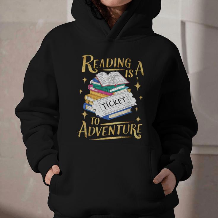 Book Adventure Library Student Teacher Book Graphic Youth Hoodie