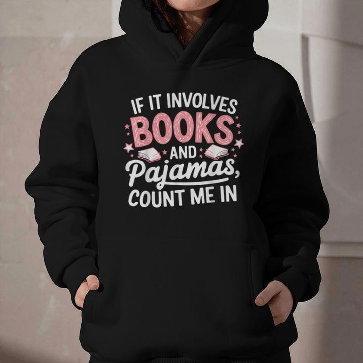 Book & Pajamas Humorous Book Lover Reading Bedtime Graphic Youth Hoodie