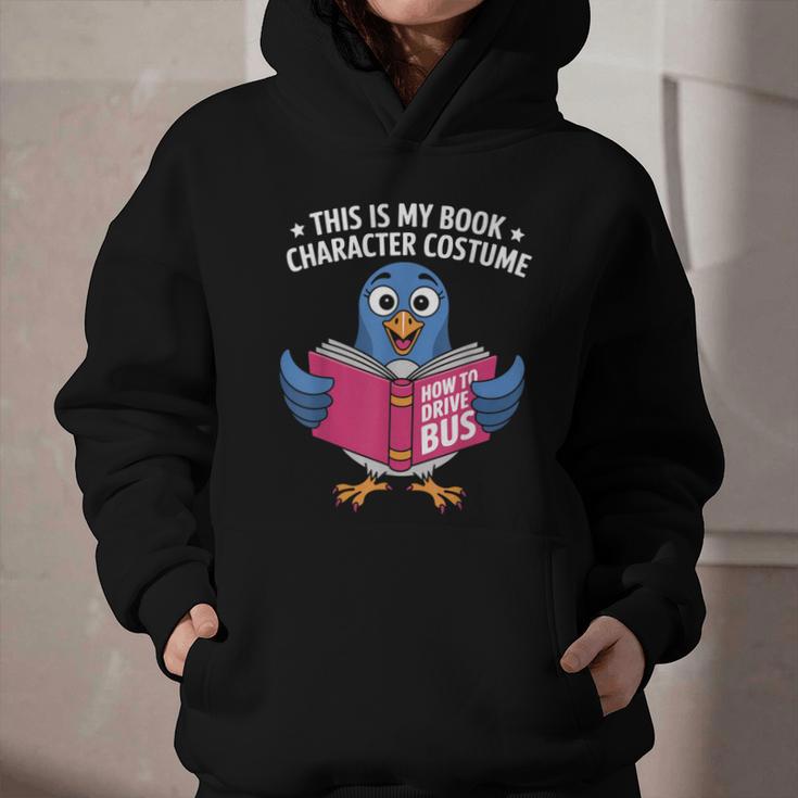 This Is My Book Character Costume Cute Pigeon Kids Reading Graphic Youth Hoodie