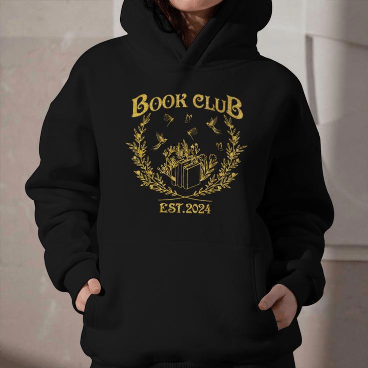 Book Club Since Reading Club EST 2024 Book Lover Social Club Graphic Youth Hoodie