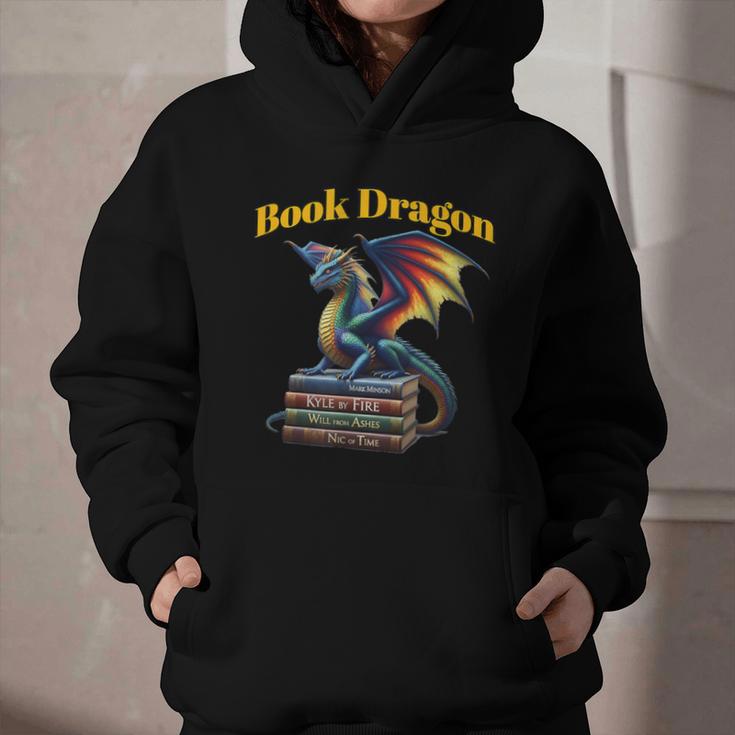 Book Dragon Mark Minson's Books Graphic Youth Hoodie