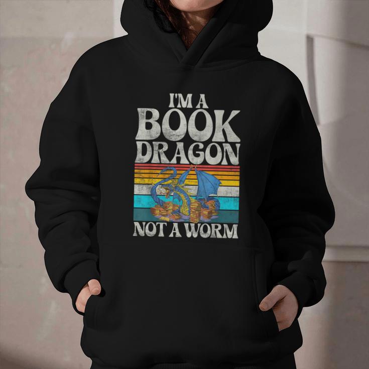 Im a Book Dragon Not a Worm Dragon Graphic Youth Hoodie Im a Book Dragon Not a Worm Dragon Graphic Youth Hoodie