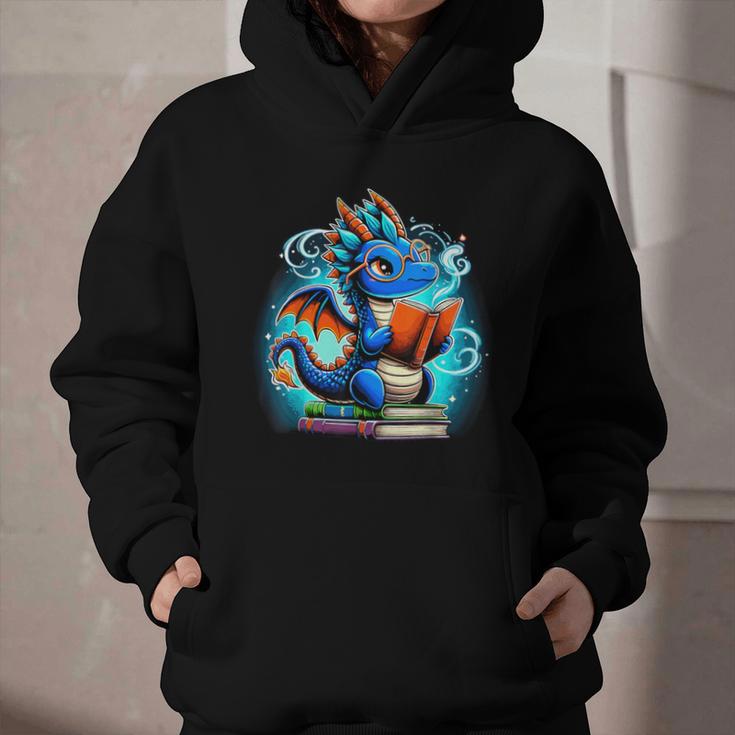 Book Dragon Reading Lover Graphic Youth Hoodie Book Dragon Reading Lover Graphic Youth Hoodie