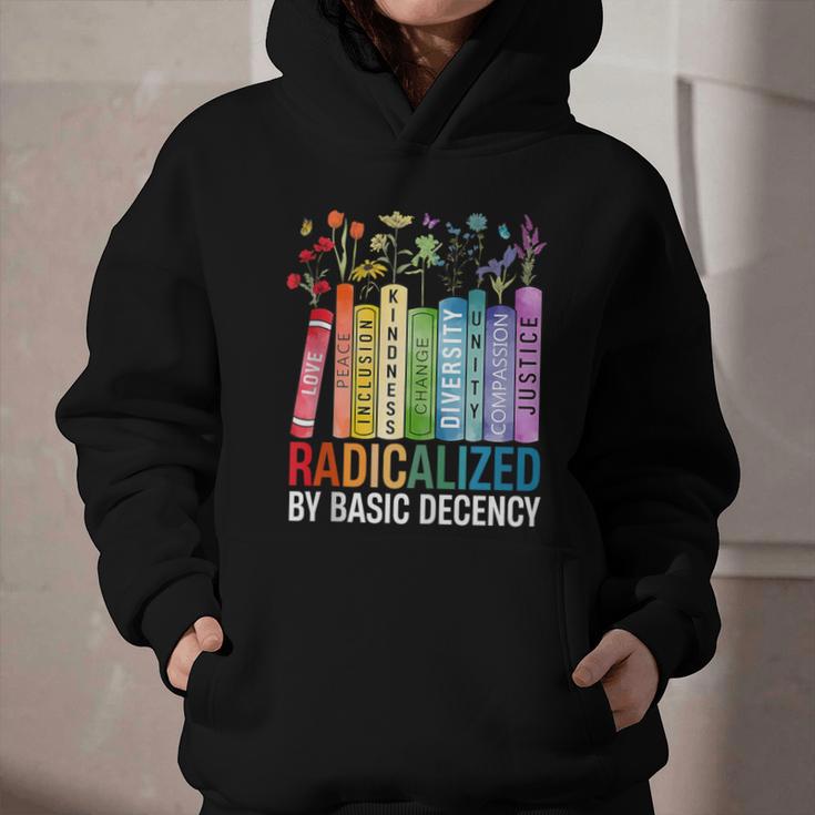Book Flower Radicalized By Basic Decency Feminist Lgbt Graphic Youth Hoodie Book Flower Radicalized By Basic Decency Feminist Lgbt Graphic Youth Hoodie