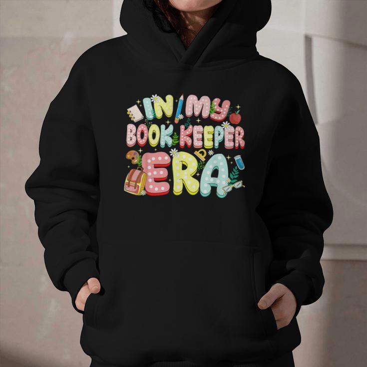 In My Book Keeper Era Librarian School Graphic Youth Hoodie