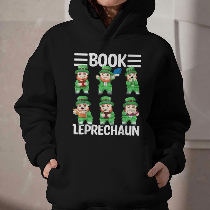 Book Leprechaun St Patrick's Day Library Librarian Reading Graphic Youth Hoodie