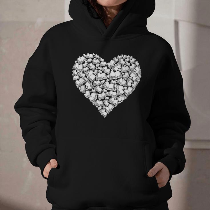 Book Lover Heart Shape Reading Librarian Library Teacher Graphic Youth Hoodie Book Lover Heart Shape Reading Librarian Library Teacher Graphic Youth Hoodie