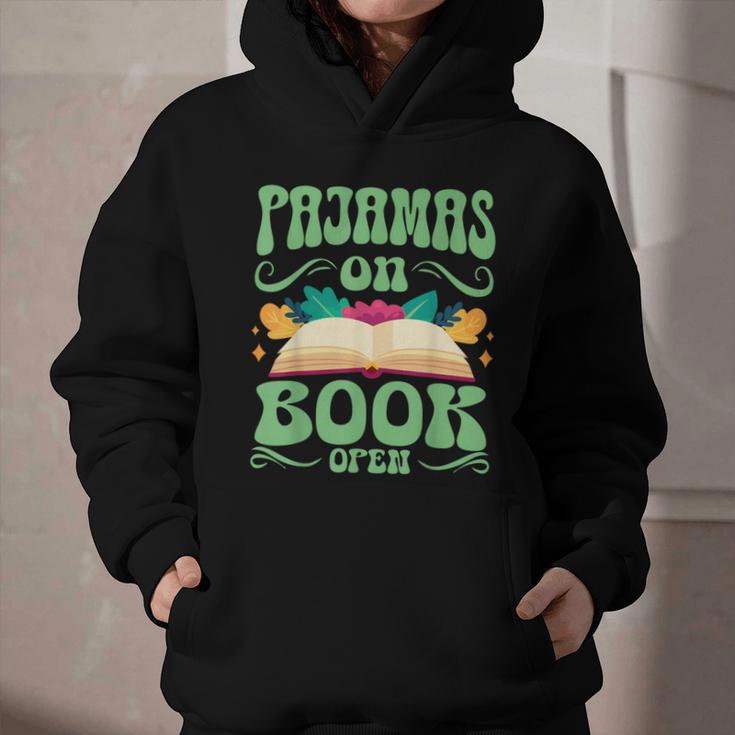 Book And Pajama Pajamas On Book Open Graphic Youth Hoodie