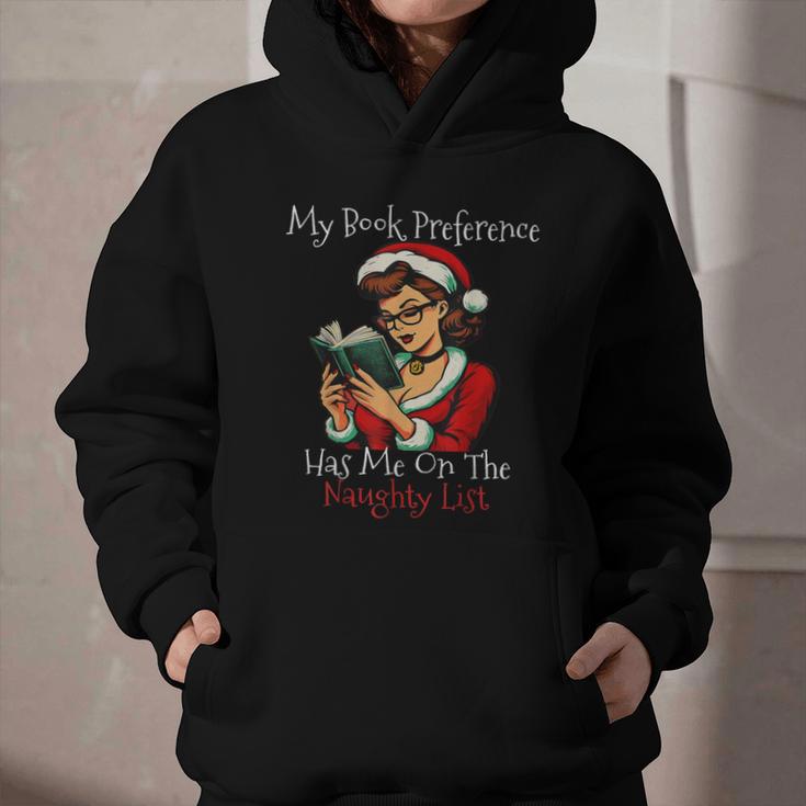 My Book Preference Has Me On The Naughty List Christmas Xmas Graphic Youth Hoodie