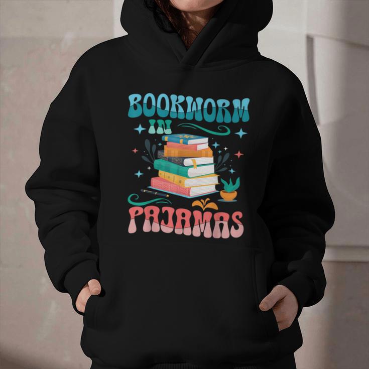 Book Reader Librarian Bookworm In Pajamas Book And Pajama Graphic Youth Hoodie Book Reader Librarian Bookworm In Pajamas Book And Pajama Graphic Youth Hoodie