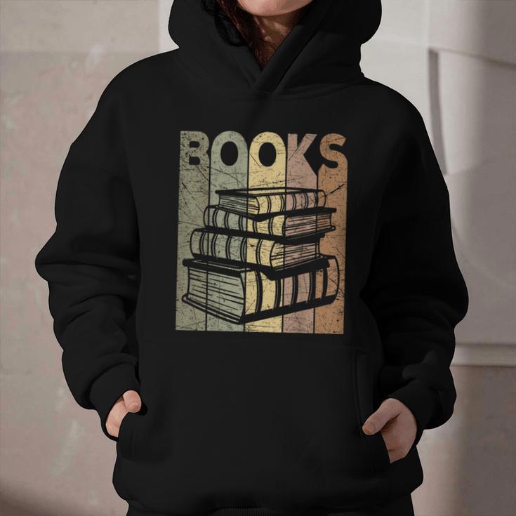 Book Reader Vintage Bookworm Retro Book Lover Graphic Youth Hoodie