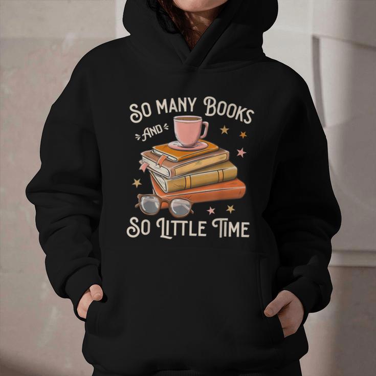 Book Reading Kafee Librarian Vele Books And Little Time Graphic Youth Hoodie