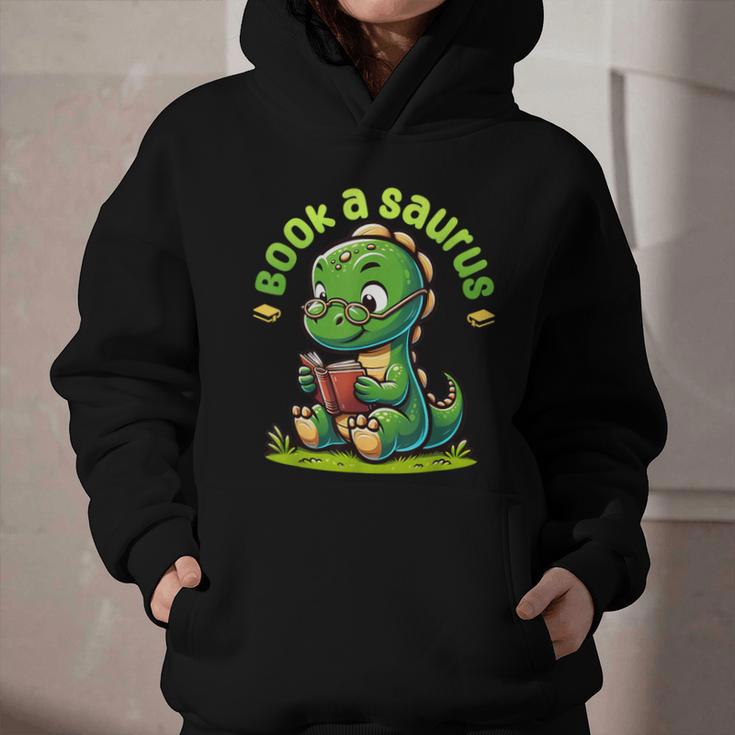 Book A Saurus Bookasaurus Dinosaur Book Girls Boys Toddler Graphic Youth Hoodie