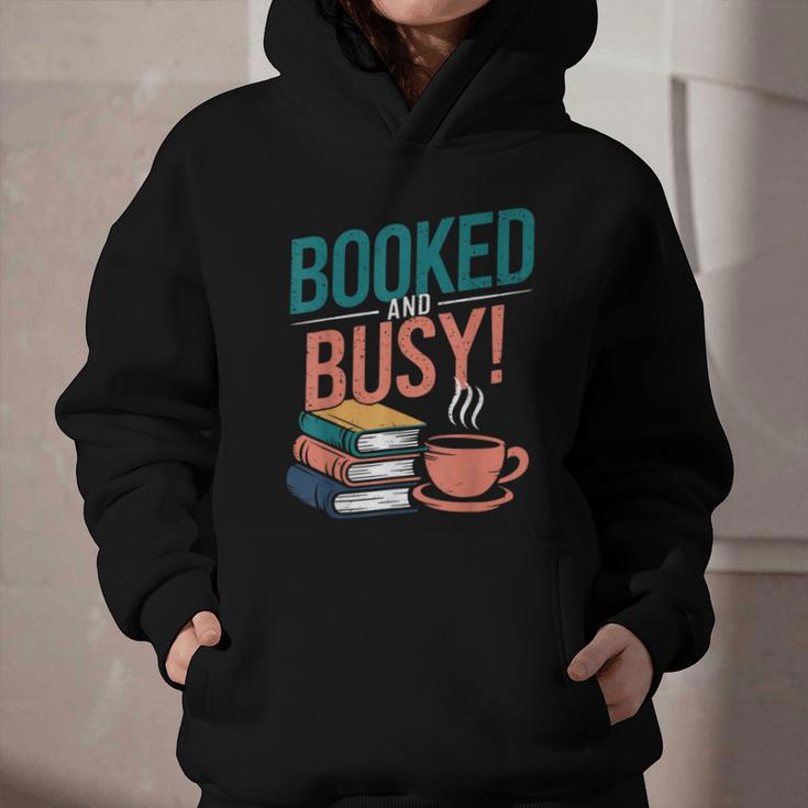 Booked And Busy Cool Coffee Reading Relaxing Books Graphic Youth Hoodie Booked And Busy Cool Coffee Reading Relaxing Books Graphic Youth Hoodie