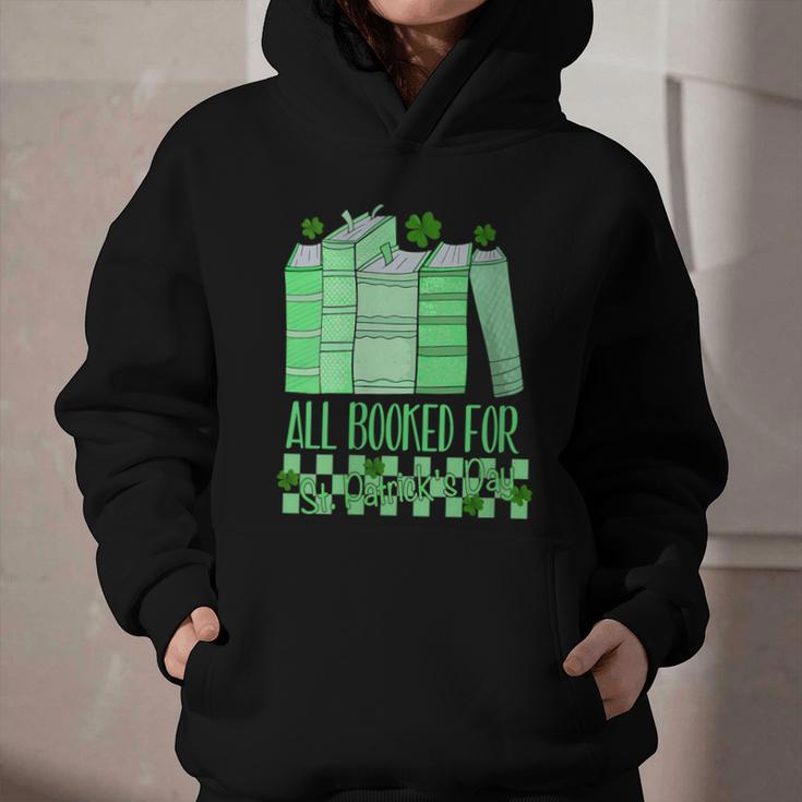 All Booked For St Patrick's Day Book Lover Lucky Shamrock Graphic Youth Hoodie