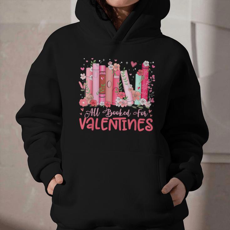 All Booked For Valentine Book Reading Women Girl Teacher Graphic Youth Hoodie
