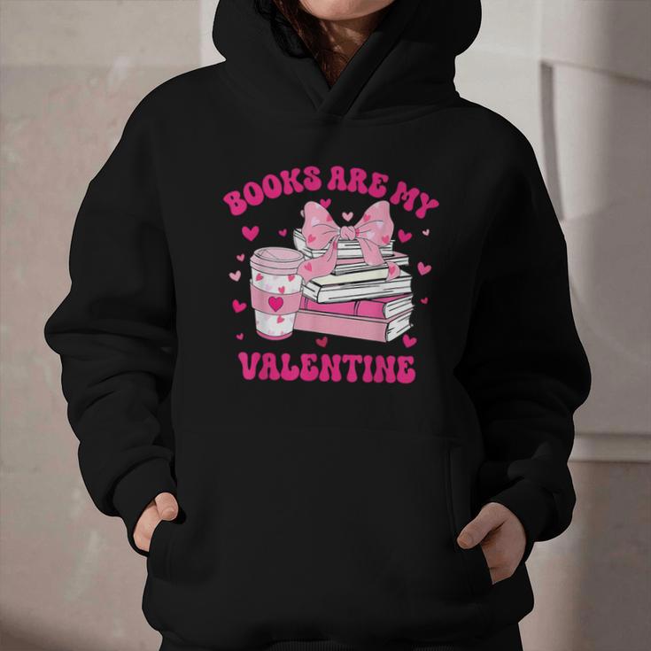 All Booked For Valentines Book Reading Coquette Bow Graphic Youth Hoodie