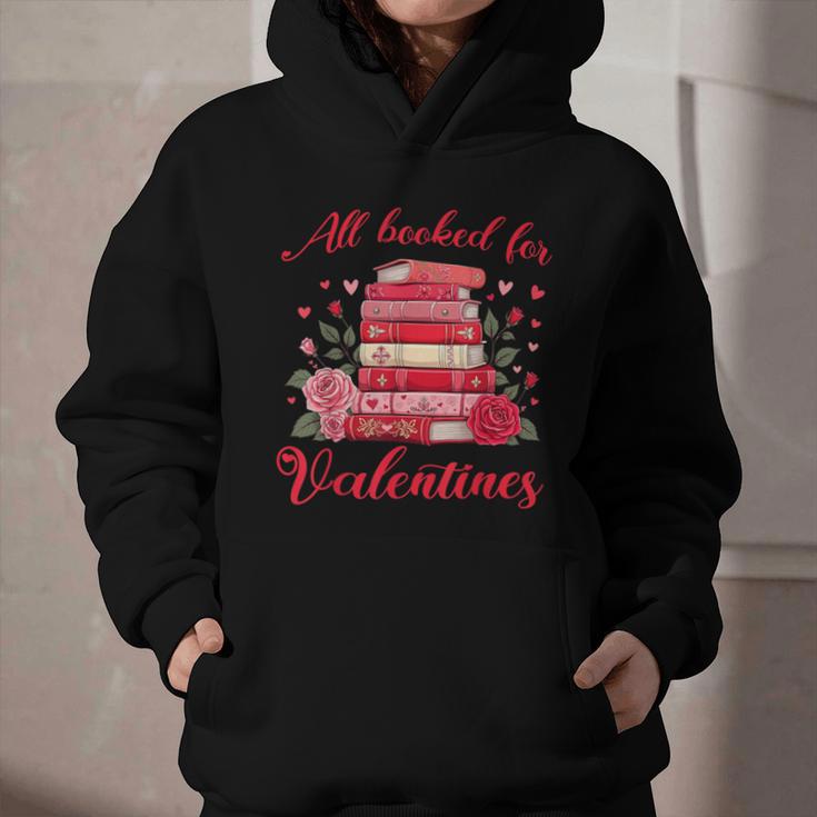 All Booked For Valentines Librarian Book Lover Teacher Graphic Youth Hoodie