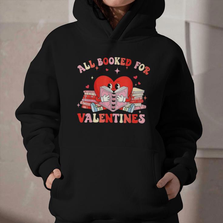 All Booked For Valentines Shirt Cute Book Lover Reading Graphic Youth Hoodie