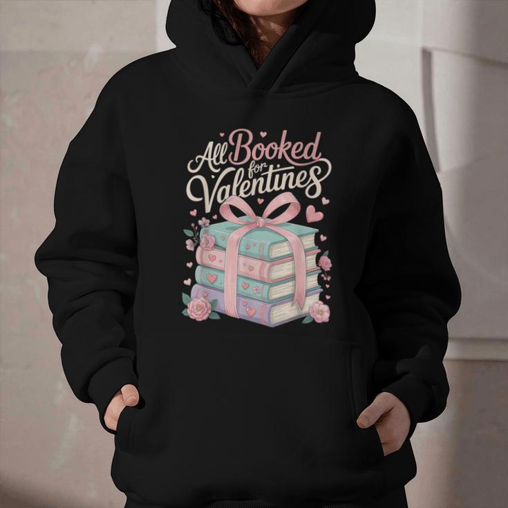 All Booked For Valentines Stacked Books Graphic Youth Hoodie All Booked For Valentines Stacked Books Graphic Youth Hoodie