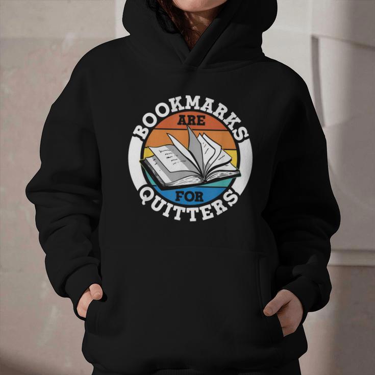 Bookmarks Are For Quitters Reader Read Book Reading Graphic Youth Hoodie Bookmarks Are For Quitters Reader Read Book Reading Graphic Youth Hoodie