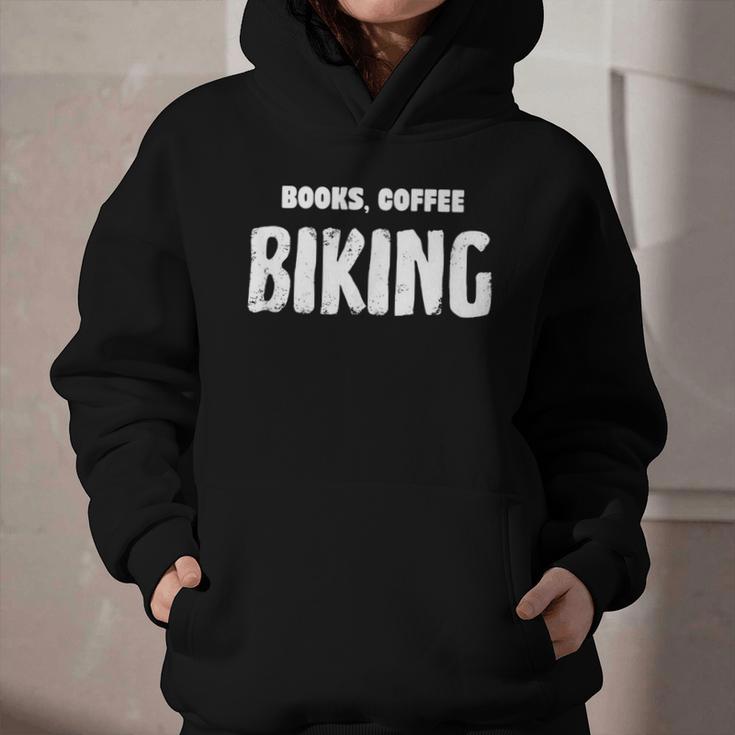 Books Coffee Biking Graphic Youth Hoodie Books Coffee Biking Graphic Youth Hoodie