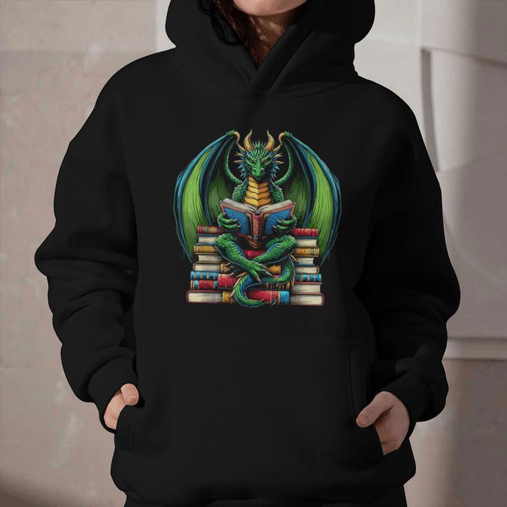 Books Dragon Reading Book Graphic Youth Hoodie Books Dragon Reading Book Graphic Youth Hoodie