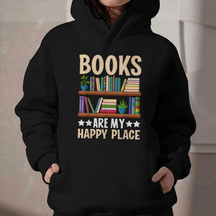 Books Are My Happy Place Graphic Youth Hoodie Books Are My Happy Place Graphic Youth Hoodie