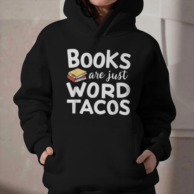 BOOKS ARE JUST WORD TACOS Graphic Youth Hoodie BOOKS ARE JUST WORD TACOS Graphic Youth Hoodie