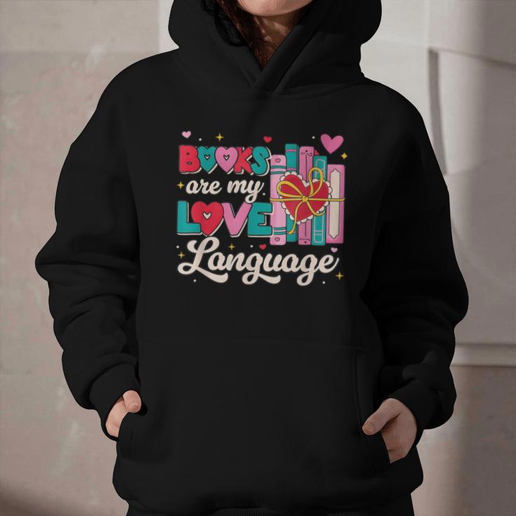 Books Are My Love Language Graphic Youth Hoodie Books Are My Love Language Graphic Youth Hoodie
