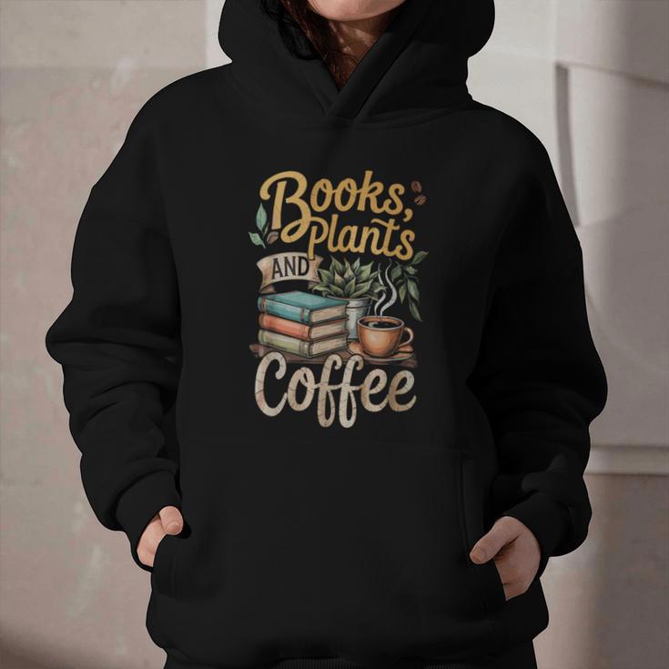 Books Plants And Coffee Growing Plant Gardening Planting Graphic Youth Hoodie Books Plants And Coffee Growing Plant Gardening Planting Graphic Youth Hoodie