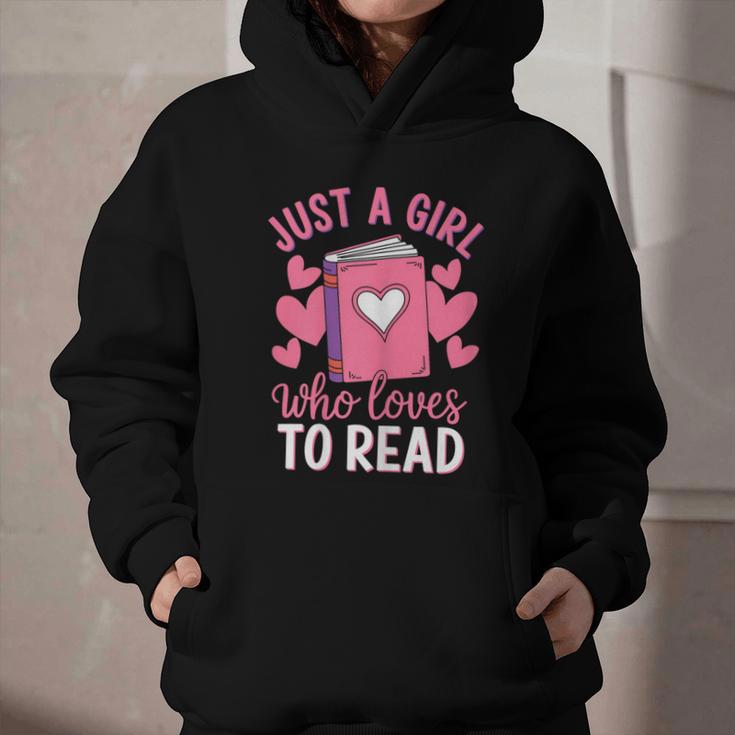 Bookworm Just A Girl Who Loves To Read Graphic Youth Hoodie