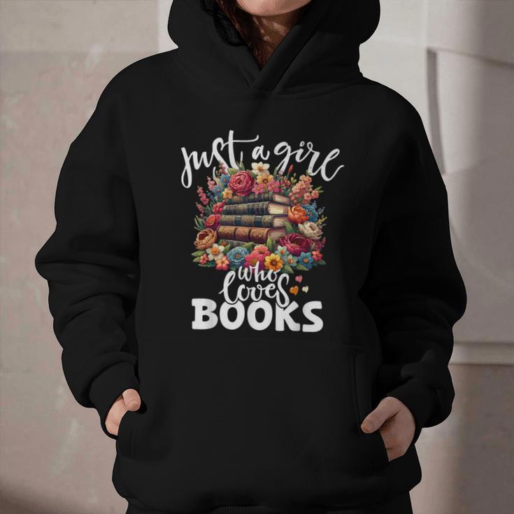 Bookworm For Women Just A Girl Who Loves Books Graphic Youth Hoodie Bookworm For Women Just A Girl Who Loves Books Graphic Youth Hoodie
