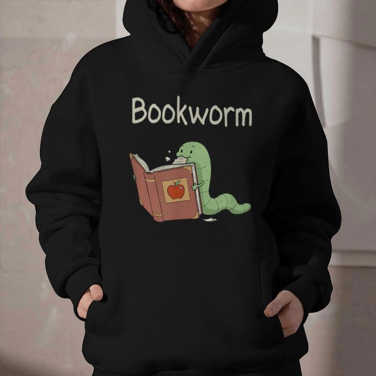 Bookworm Worm Reading Book Lover Read Books Librarian Graphic Youth Hoodie