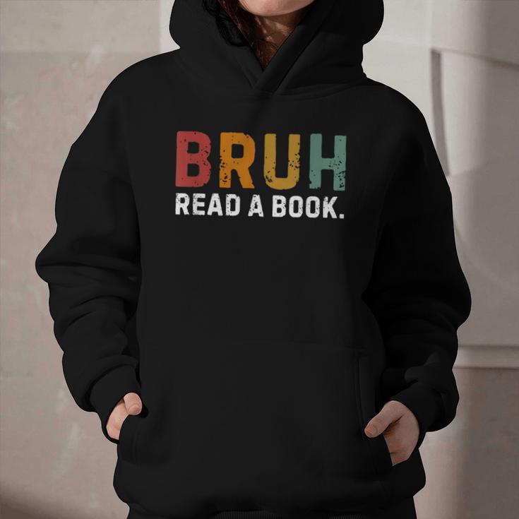 Bruh Read a Book Graphic Youth Hoodie Bruh Read a Book Graphic Youth Hoodie